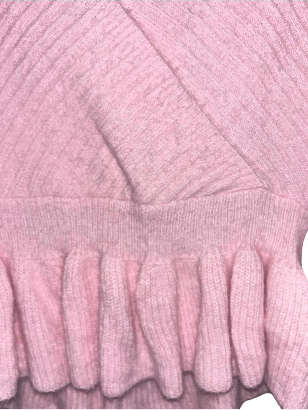 Light Pink Long-Sleeve Pullover Sweater Large Cottage Core - Picture 5 of 5